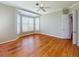 Bedroom offers hardwood floors, crown molding and large bright windows at 629 Misty Pine Dr, Venice, FL 34292