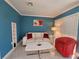 Stylish living room featuring modern furniture, elegant decor, and bright lighting creating a welcoming space at 858 Conreid Ne Dr, Port Charlotte, FL 33952