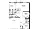 Spacious floor plan featuring three bedrooms, two bathrooms, a large great room, and a two-car garage at 12149 Karney Ave, Port Charlotte, FL 33981