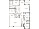 Detailed floor plan showcasing five bedrooms, three bathrooms, and a three-car garage at 1484 Mableton Dr, Port Charlotte, FL 33953