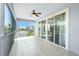 Relax and enjoy the outdoors on this screened balcony with tile flooring, ceiling fan and view at 2001 Bal Harbor Blvd # 2202, Punta Gorda, FL 33950