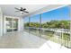 Enjoy the fresh air and views from this balcony with tile floors and screened enclosure with ceiling fan at 2001 Bal Harbor Blvd # 2202, Punta Gorda, FL 33950