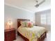 Comfortable bedroom with natural light and stylish decor at 2436 Arugula Dr, North Port, FL 34289