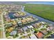 Breathtaking aerial perspective of a waterfront home with private boat access, close to a serene nature preserve at 3812 Carupano Ct, Punta Gorda, FL 33950