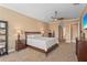 Serene main bedroom featuring calming colors and plenty of space and natural light at 3812 Carupano Ct, Punta Gorda, FL 33950