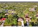 Aerial view of home featuring mature trees surrounding property and a lengthy driveway at 4221 Circleville St, North Port, FL 34286
