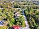 Aerial view captures homes amidst lush greenery and mature trees in a serene neighborhood at 4221 Circleville St, North Port, FL 34286