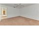 Neutral bedroom with carpet and a ceiling fan at 4221 Circleville St, North Port, FL 34286