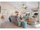 Cozy living room featuring neutral tones and comfortable seating at 721 Dania Ct, Punta Gorda, FL 33950