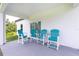 Relax on the patio with a view of the backyard at 1384 Alpinia Rd, North Port, FL 34288