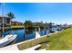 Scenic view of a private boat dock and waterfront community at 2002 Bal Harbor Blvd # 1022, Punta Gorda, FL 33950