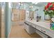 Bathroom featuring shower and tub combination and a vanity with a marble countertop at 238 Southampton Dr # 319, Venice, FL 34293