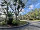 Picturesque neighborhood street lined with lush trees and landscaping, creating a serene residential atmosphere at 238 Southampton Dr # 319, Venice, FL 34293