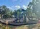 Community playground offers swings, climbing structures, and slide for outdoor Gathering fun under a sunny sky at 238 Southampton Dr # 319, Venice, FL 34293