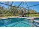 Relaxing pool and spa with comfortable seating and screened-in enclosure offers a serene outdoor experience at 25543 Prada Dr, Punta Gorda, FL 33955