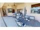 Spacious outdoor patio with seating and dining area at 569 Royal Poinciana, Punta Gorda, FL 33955