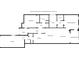 Black and white floor plan showcasing the layout of a home, including the kitchen, bedrooms, living room, and garage at 17094 Acapulco Rd # 312, Punta Gorda, FL 33955