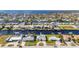 Stunning aerial view of a waterfront community with direct access to the ocean at 21269 Edgewater Dr, Port Charlotte, FL 33952