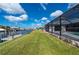Screened pool area and waterfront view at 21269 Edgewater Dr, Port Charlotte, FL 33952