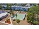 Aerial view of the recreational bowling area of the community at 2300 Aaron St # 106, Port Charlotte, FL 33952