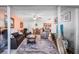 Open floor plan showing the living room and dining area with modern decor at 2300 Aaron St # 106, Port Charlotte, FL 33952