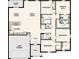 Open concept floor plan highlighting the kitchen, great room, owner's suite, and a two-bay garage at 26334 Bridgewater Rd, Punta Gorda, FL 33983
