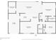Floor plan layout highlighting the arrangement of rooms and spaces in the residence at 410 Hinton St, Port Charlotte, FL 33954