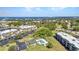 Beautiful aerial view of condos with a community pool and picturesque water views at 601 Shreve St # 36C, Punta Gorda, FL 33950