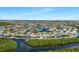 Extensive community view of waterfront homes with canals and lush landscaping at 609 Macedonia Dr, Punta Gorda, FL 33950