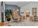 Dining room with views into living area and kitchen, featuring a decorative china cabinet at 1068 Harbour Cape Pl, Punta Gorda, FL 33983