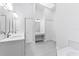 Bathroom features double vanities, good lighting, and plenty of storage space at 1780 Deborah Dr # 25, Punta Gorda, FL 33950