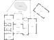Detailed floor plan highlighting the home's layout with primary bedroom, pool, and garage at 21194 Edgewater Dr, Port Charlotte, FL 33952