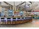 Stylish restaurant bar area with modern lighting and inviting seating at 21194 Edgewater Dr, Port Charlotte, FL 33952