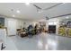 Organized garage featuring ample storage solutions and epoxy flooring at 2308 Harbour Dr, Punta Gorda, FL 33983