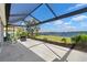 Screened lanai with comfortable seating and beautiful water views at 2308 Harbour Dr, Punta Gorda, FL 33983