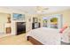 Inviting bedroom with a slider leading to outdoor views and comfortable furnishings at 25730 Deep Creek Blvd, Punta Gorda, FL 33983