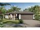 Charming single-story home with a tropical landscaped yard, neutral color palette, and an attached two-car garage at 4253 Killdeer Ter, North Port, FL 34288