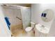 Well-maintained bathroom featuring a walk-in shower and updated fixtures at 175 Kings Hwy # 736, Punta Gorda, FL 33983