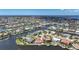 Beautiful aerial view of waterfront homes with canals and ocean access in a coastal community at 1791 Belle Ct, Punta Gorda, FL 33950