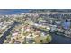 Picturesque aerial view of a waterfront community with an intricate network of canals, ideal for boating enthusiasts at 1791 Belle Ct, Punta Gorda, FL 33950