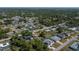 Neighborhood aerial view showcasing tree-lined streets and single-Gathering homes in a community at 23051 Elmira Blvd, Punta Gorda, FL 33980