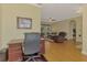 View of the living room, showing layout with access to bedrooms and office area at 3172 Sikeston Ave, North Port, FL 34286