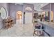 Kitchen and dining area combination with a view of the hallway at 412 Panarea Dr, Punta Gorda, FL 33950