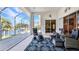 Screened patio overlooking the canal and pool at 412 Panarea Dr, Punta Gorda, FL 33950