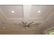 Detailed ceiling with modern ceiling fan and recessed lighting, adding elegance to the space at 1182 Yorkshire St, Port Charlotte, FL 33952