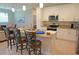 Modern kitchen with white cabinets, granite countertops, and stainless steel appliances at 1182 Yorkshire St, Port Charlotte, FL 33952