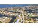 Panoramic aerial view of a waterfront residential community with canals and beautiful ocean views at 2350 W Marion Ave, Punta Gorda, FL 33950