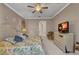 Spacious bedroom with ceiling fan, comfortable furniture, and neutral color palette at 2917 Mill Creek Rd, Port Charlotte, FL 33953