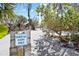 Charming beach neighborhood entrance designated for 'Gnarled Oak Residents Only' at 6112 Gnarled Oak Dr, Englewood, FL 34223