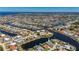 Bird's eye view of home on waterway, showcasing easy access to nearby community and waterfront at 1206 Winward Ct, Punta Gorda, FL 33950